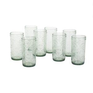 Tritan 8-piece Unbreakable Tumbler Set, 23 fl. oz Each, Green Color
